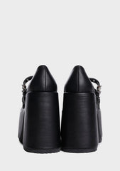 Camel-55 Platform Mary Janes