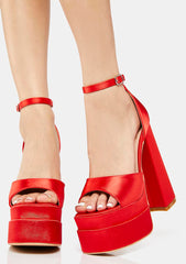 Hot Too Late Now Platform Heels