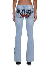 Hearts Bootcut Jeans
