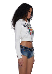 Sacred Heart Cropped Hoodie