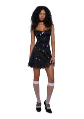 Enchanted Forest Embroidered Floral Dress