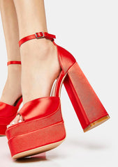 Hot Too Late Now Platform Heels