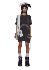 Send My Soul Washed Tee Dress