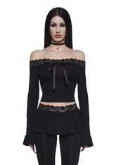 Dark Embraces Off The Shoulder Top