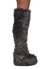Wild Instincts Thigh High Boots - Gray