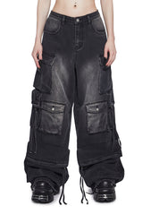 Wicked Persuasion Cargo Jeans - Black