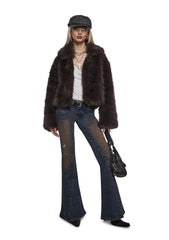 Cancelled List Faux Fur Coat