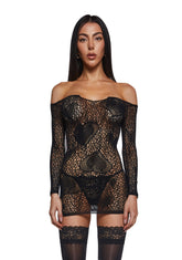 My Everything Off The Shoulder Dress - Black