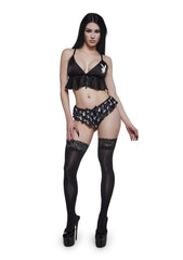 Flutter Bunny 2-Piece Lounge Set - Black