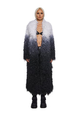 Astro Arctic Faux Fur Coat - Gray/White