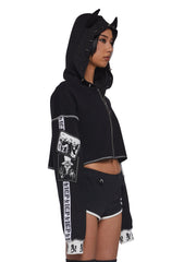 Boogie Woogie Wu Cropped Hoodie