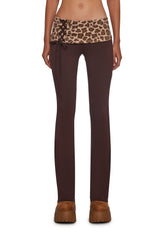 Hot Crush Knit Pants - Brown