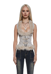 Washed Twill Vest Top