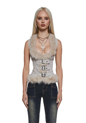 Washed Twill Vest Top