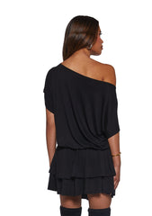 Club Time Off The Shoulder Dress - Black