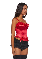 Romantic Age Corset Top - Red
