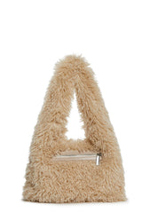 Cutie Heart Faux Fur Shoulder Bag