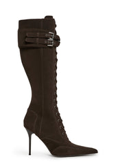 Total Bewitcher Lace-Up Boots - Brown