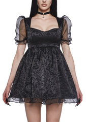 Dark Bidding Babydoll Dress