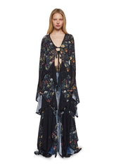 Bohemian Woman Floral Duster
