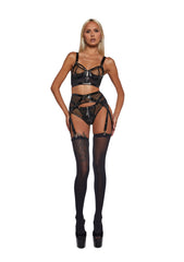 Playboy Blackout Fetish 3-Piece Set