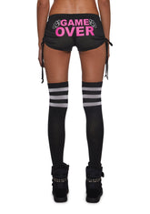 Ciska Brass Knuckle Mesh Micro Shorts