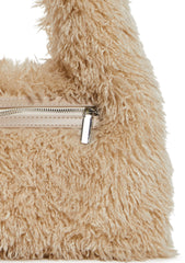 Cutie Heart Faux Fur Shoulder Bag