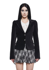 Dark Bloodlust Velvet Blazer