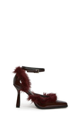 Chic Vanity Faux Fur Pointed Heels
