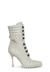Future Frenemy Heeled Booties - White