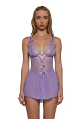 Paradise Dream Lingerie Set - Purple