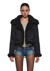 Shrouded Secrets Cropped Coat