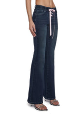 Talia Low Rise Jeans - Lace Up