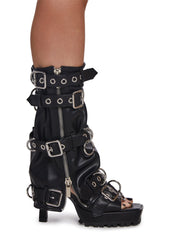 Glamour Industrial Platform Sandals