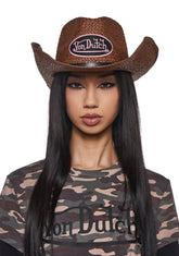 Von Dutch Cowboy Hat - Brown