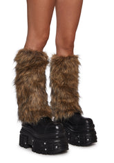 Hot Beatz Faux Fur Leg Warmers