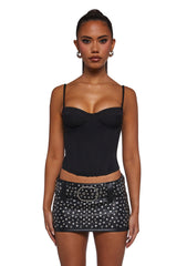 Adulting Buckle Corset Top