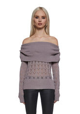 Flirty Tease Off The Shoulder Sweater