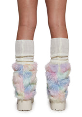 Cotton Candy Fuzzy Leg Warmers