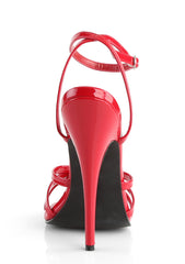 Domina-108 Strappy Ankle Wrap Sandals-Red