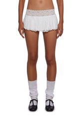 Fierce Flirt Lace Skirt - White