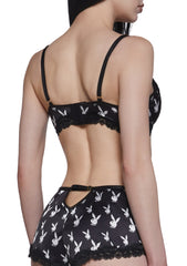 Lounge Bunny 2-Piece Short Set - Black