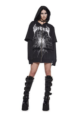 Looming Goth Zip-Up Hoodie