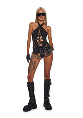 Music Flash Shredded Bodysuit