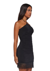 Dinner Reservations Halter Dress