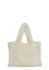 Cutie Pie Faux Fur Bag - White