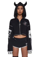 Boogie Woogie Wu Cropped Hoodie