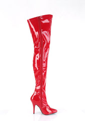 Seduce-3000 Thigh High Boots-Red