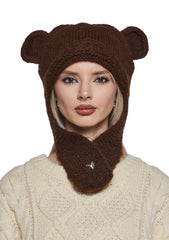 Beary Shy Hood Hat