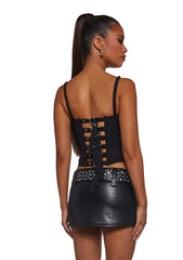 Adulting Buckle Corset Top
